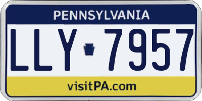 PA license plate LLY7957