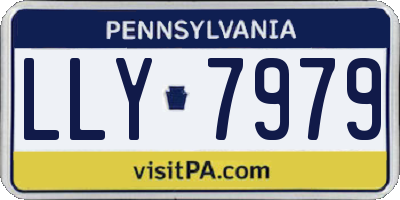 PA license plate LLY7979