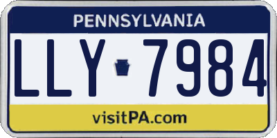 PA license plate LLY7984