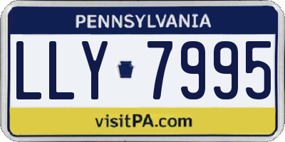 PA license plate LLY7995