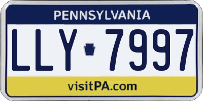 PA license plate LLY7997
