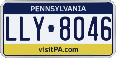 PA license plate LLY8046