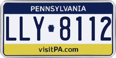 PA license plate LLY8112