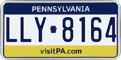 PA license plate LLY8164