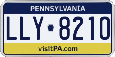 PA license plate LLY8210