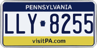 PA license plate LLY8255