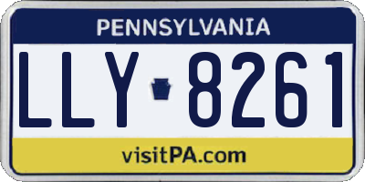 PA license plate LLY8261