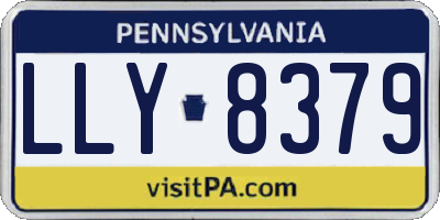 PA license plate LLY8379