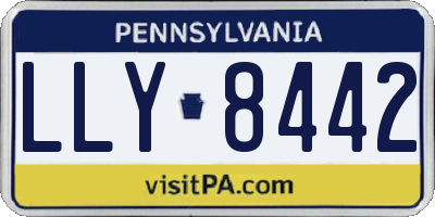 PA license plate LLY8442