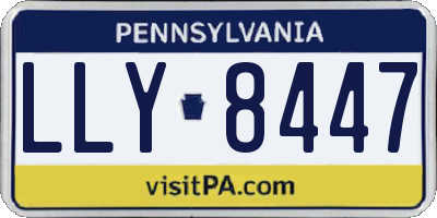 PA license plate LLY8447
