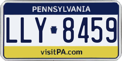 PA license plate LLY8459