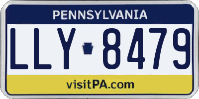 PA license plate LLY8479