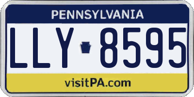 PA license plate LLY8595