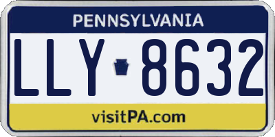 PA license plate LLY8632