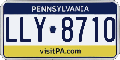 PA license plate LLY8710