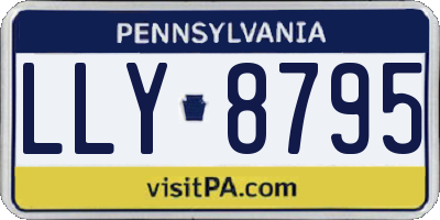 PA license plate LLY8795