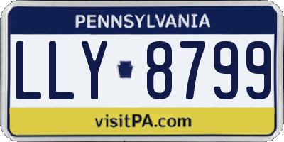 PA license plate LLY8799