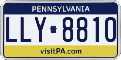 PA license plate LLY8810