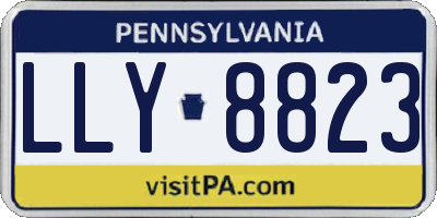 PA license plate LLY8823