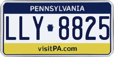 PA license plate LLY8825