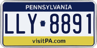 PA license plate LLY8891