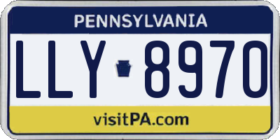 PA license plate LLY8970