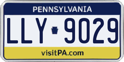 PA license plate LLY9029