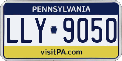 PA license plate LLY9050