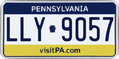 PA license plate LLY9057