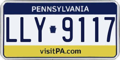 PA license plate LLY9117
