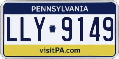 PA license plate LLY9149