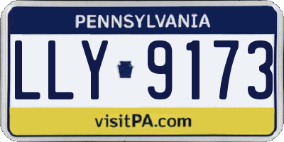 PA license plate LLY9173