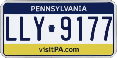 PA license plate LLY9177