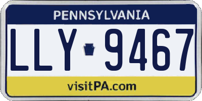 PA license plate LLY9467