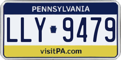 PA license plate LLY9479