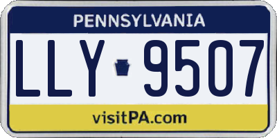 PA license plate LLY9507