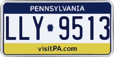 PA license plate LLY9513