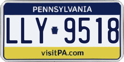 PA license plate LLY9518