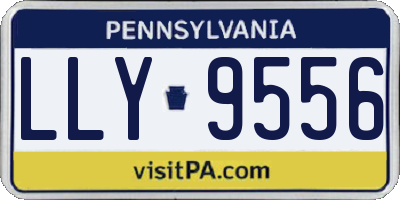 PA license plate LLY9556