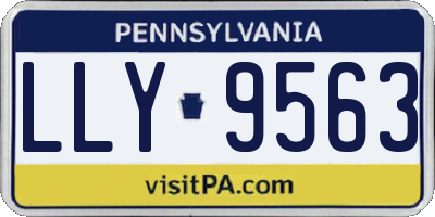 PA license plate LLY9563