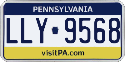PA license plate LLY9568