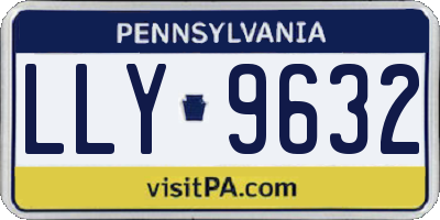 PA license plate LLY9632