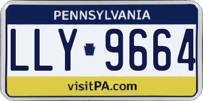 PA license plate LLY9664