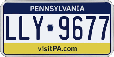 PA license plate LLY9677