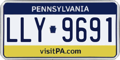 PA license plate LLY9691