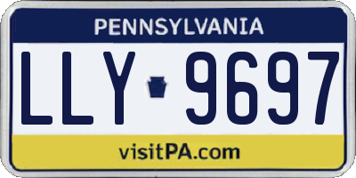 PA license plate LLY9697