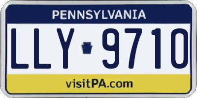 PA license plate LLY9710