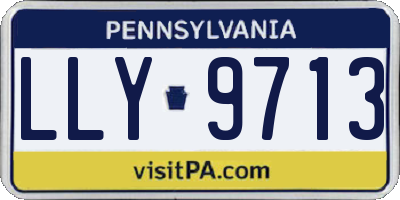 PA license plate LLY9713