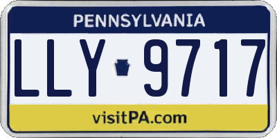 PA license plate LLY9717