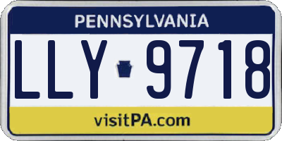 PA license plate LLY9718